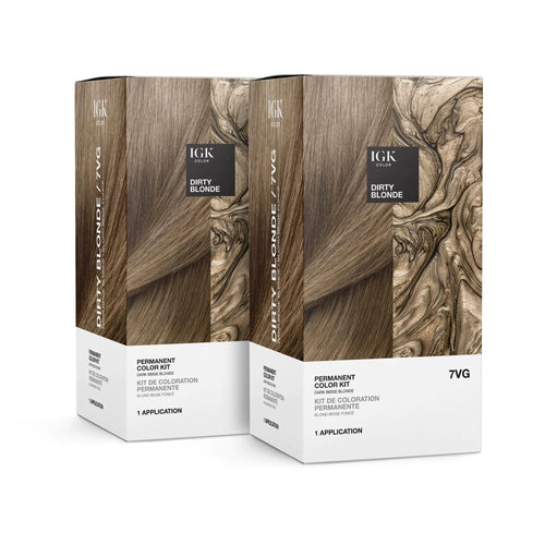 IGK Permanent Color Kit Dark Beige Blonde Two Pack