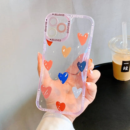 Funda para teléfono con grafiti de corazón