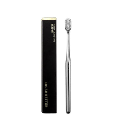 Gold-Plated Soft-Bristle Toothbrush