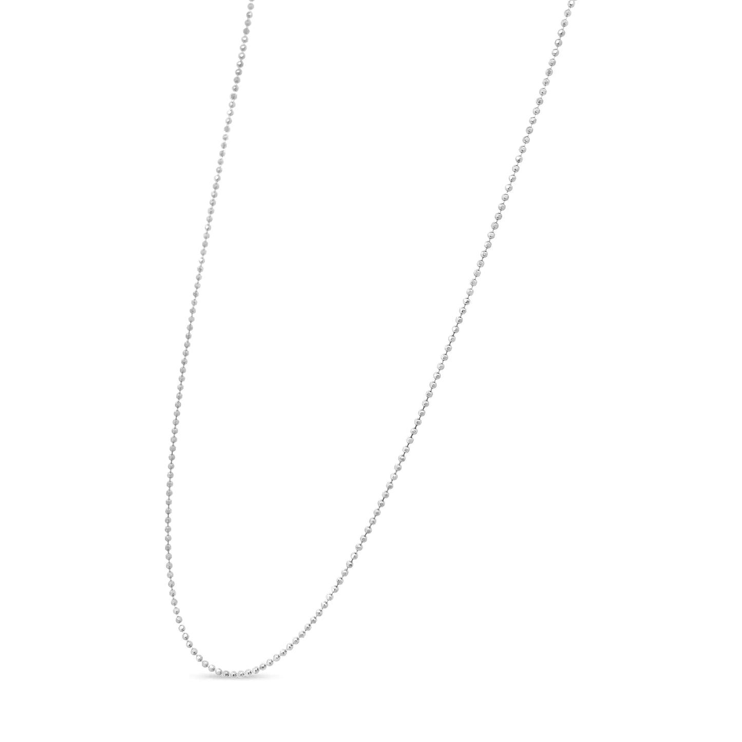 .925 Sterling Silver 0,7 mm õhuke ja stiilne Unisex 18-tolline kuulhelmestest ketiga kaelakee