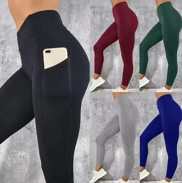 Sports Yoga Leggings med høy midje