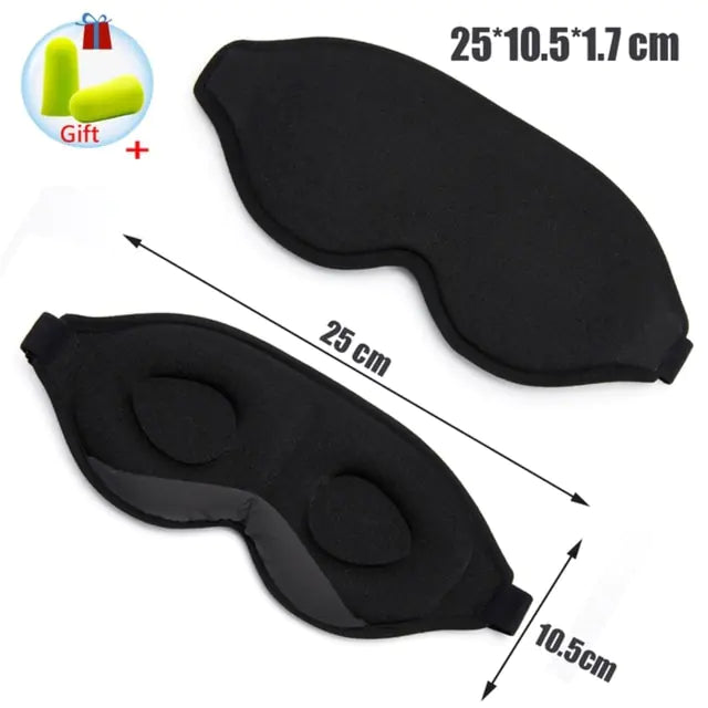 Memory Foam Silk Sleep Mask & Eye Patches