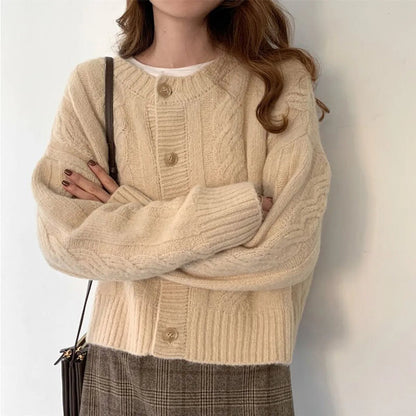 Knitted Sweater Cardigan Jacket - Catch Cards