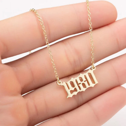 Women's Birth Year Necklace