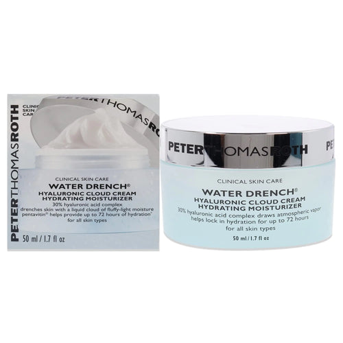 Peter Thomas Roth | Water Drench Hyaluronic Cloud Cream | Niisutav niisutaja näole, kuni 72 tundi niisutust nooruslikuma välimusega naha jaoks, lõhnaaineteta, 1,69 Fl Oz 1,7 Fl Oz (1 tk)