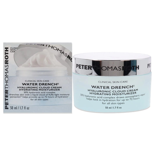 Peter Thomas Roth | Vanngjennomvåt hyaluronisk skykrem | Fuktighetsgivende fuktighetskrem for ansiktet, opptil 72 timers fuktighet for mer ungdommelig hud, parfymefri, 1,69 Fl Oz 1,7 Fl Oz (pakke med 1)