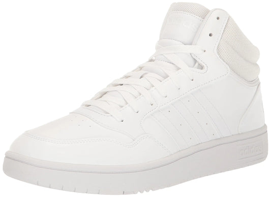 adidas Men's Hoops 3.0 Mid Sneaker 7 Hvit/Hvit/Hvit