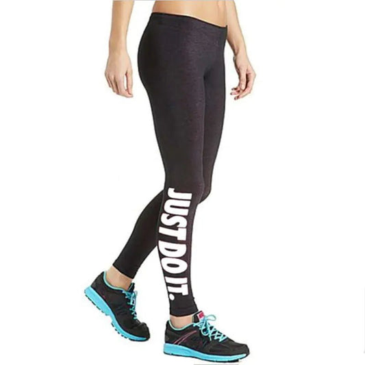 Leggings Ajustados con Estampado Tipográfico - Catch Cards