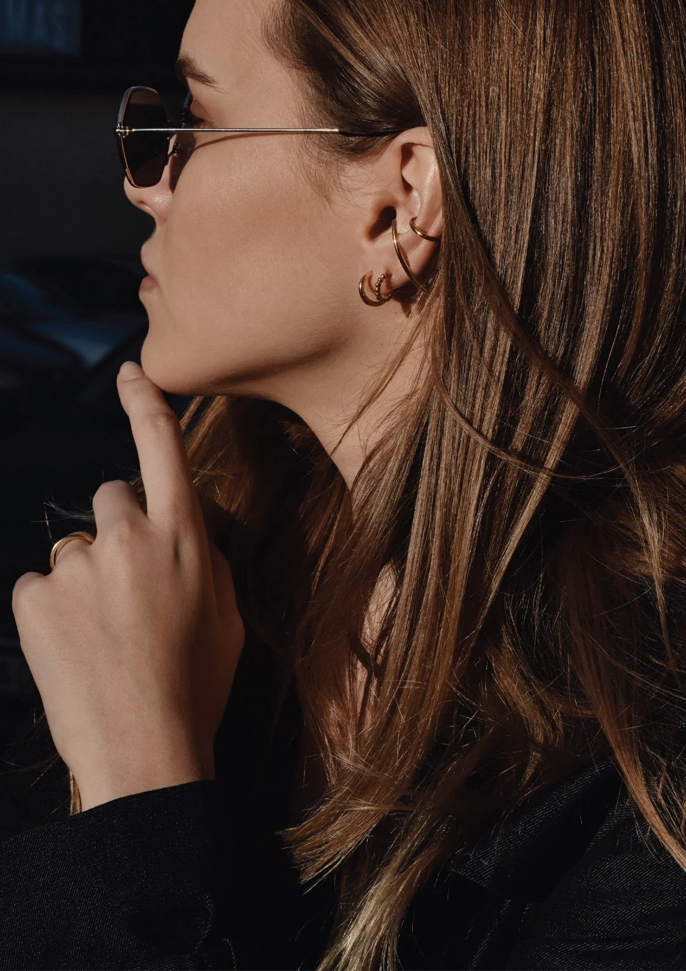 Line Ear Cuff - Gold