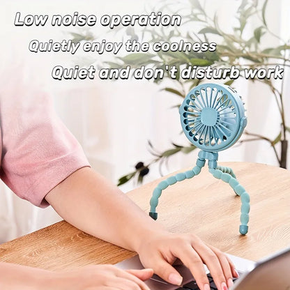 USB Mini Octopus Fan: Adjustable, Portable, Multifunctional.