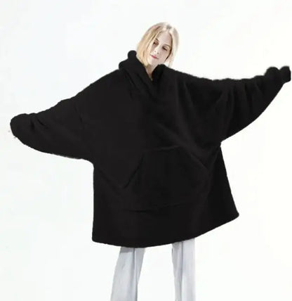 Comfortable Loose Double-Sided Fleece Thicker Wearable Blanket