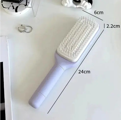 4-in-1 Self-Cleaning Hair Brush