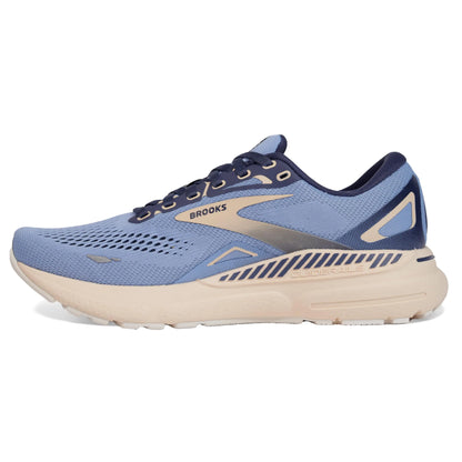 Brooks Adrenaline GTS 23 støttende løpesko for kvinner 7 Vista blå/marine/lin