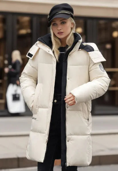 Women's Fashion Simple Thickened Cotton Padded Coat