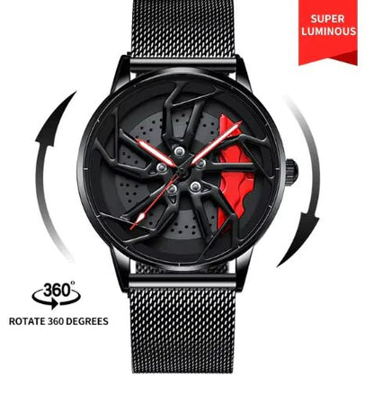 Men 3D Real Wheel Watches - Catch Cards