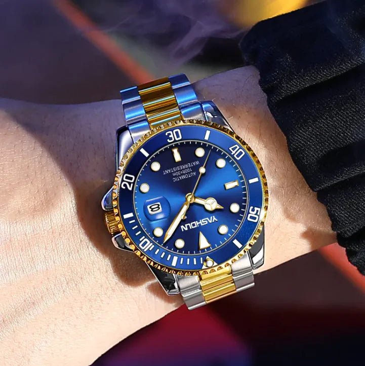 Modern Skeleton Steel Watch - Catch Cards