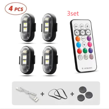 Wireless Remote Control Colorful Strobe Light