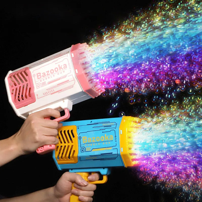 Automatic Soap Bubble Gun Rocket 69 Holes