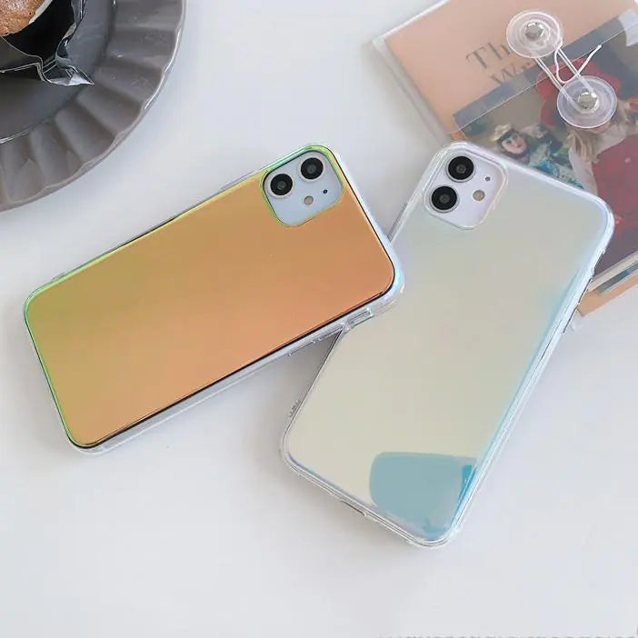 Funda de teléfono con espejo de lujo