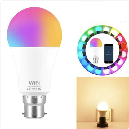 Bombilla LED RGB inteligente con WiFi de 15 W