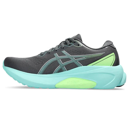 Zapatillas de running ASICS Gel-Kayano 30 para hombre, talla 11.5, gris portador/menta iluminada