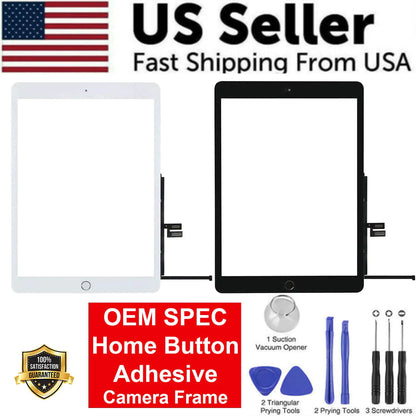 Touch Screen Glass Digitizer For iPad 7 10.2 2019 7th Gen Lens A2197 A2198 A2200