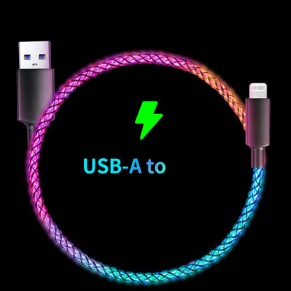 Cable de datos luminoso RGB