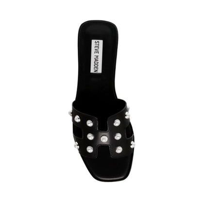 Steve Madden dame Hadyn 8 Black Pearl Madden svarte perlehæler.