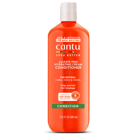 Acondicionador hidratante en crema Cantu con manteca de karité para cabello natural, 13.5 onzas líquidas (el envase puede variar) 13.5 onzas líquidas (paquete de 1)