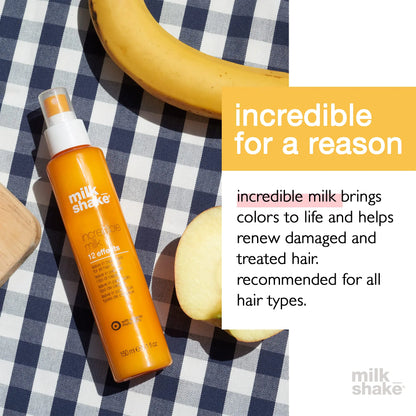 milk_shake Incredible Milk - Leave-In Hair Treatment for All Hair Types - Renews Detangles and Repairs Damaged Hair 1.7 Fl Oz (Pack of 1)