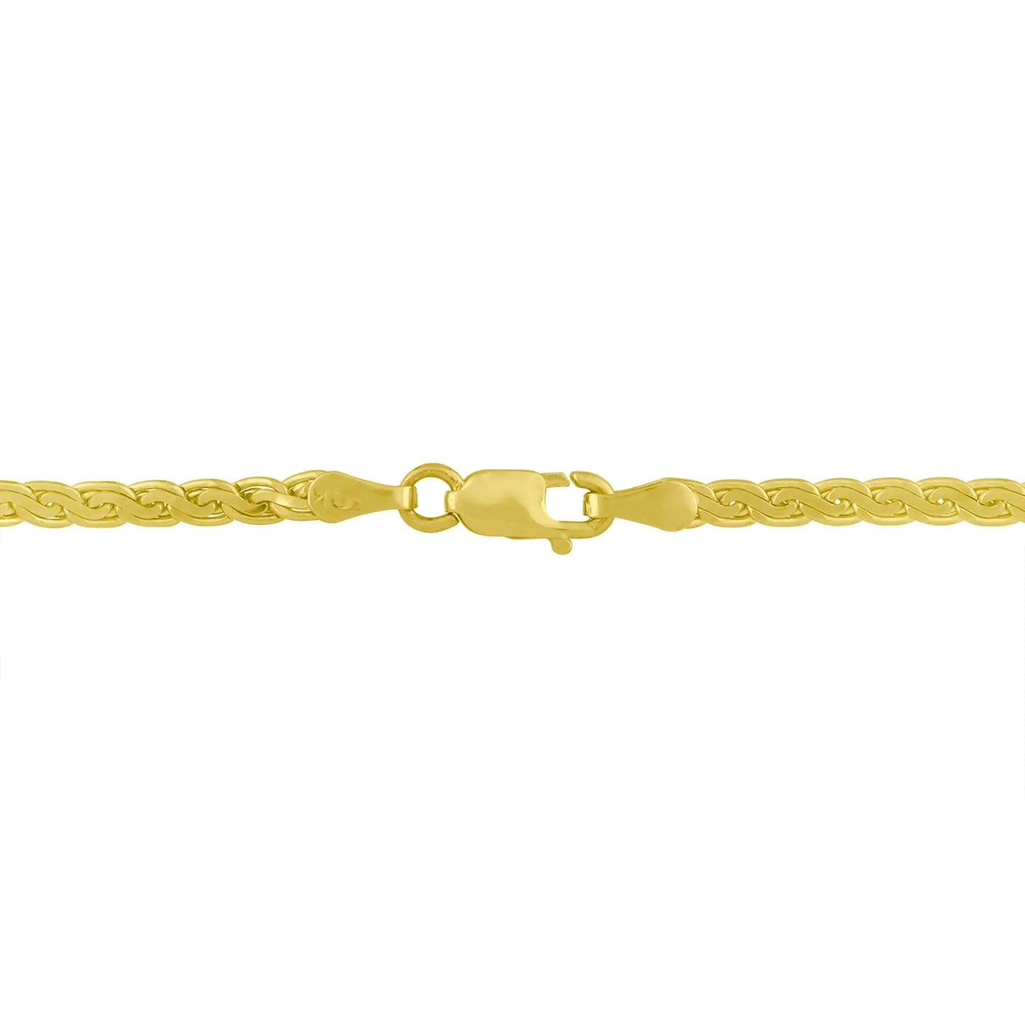 Collar con colgante de 18" en oro amarillo y blanco de 14 quilates con diamantes de talla princesa de 1/4 ct y engaste de canal en forma de "V" (color HI, claridad SI2-I1)