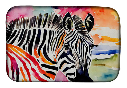 Zebra Dish Drying Mat