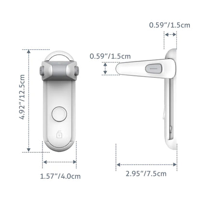 La cerradura de seguridad con palanca para puertas ofrece tranquilidad a padres y cuidadores. Con su elegante diseño, se integra a la perfección con la decoración de su hogar y protege a sus seres queridos.