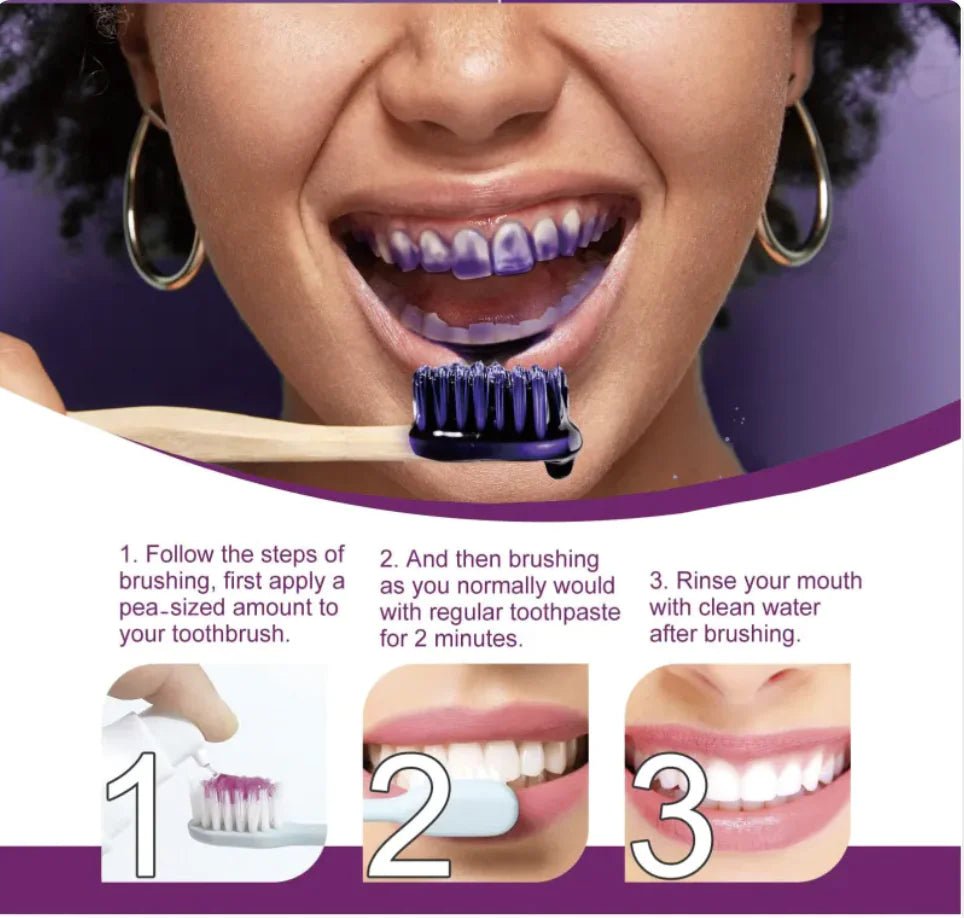Purple Teeth Whitening Toothpaste - Catch Cards