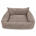 Lodie Corduroy Memory Foam Dog Sofa – Hazelnut Taupe, S