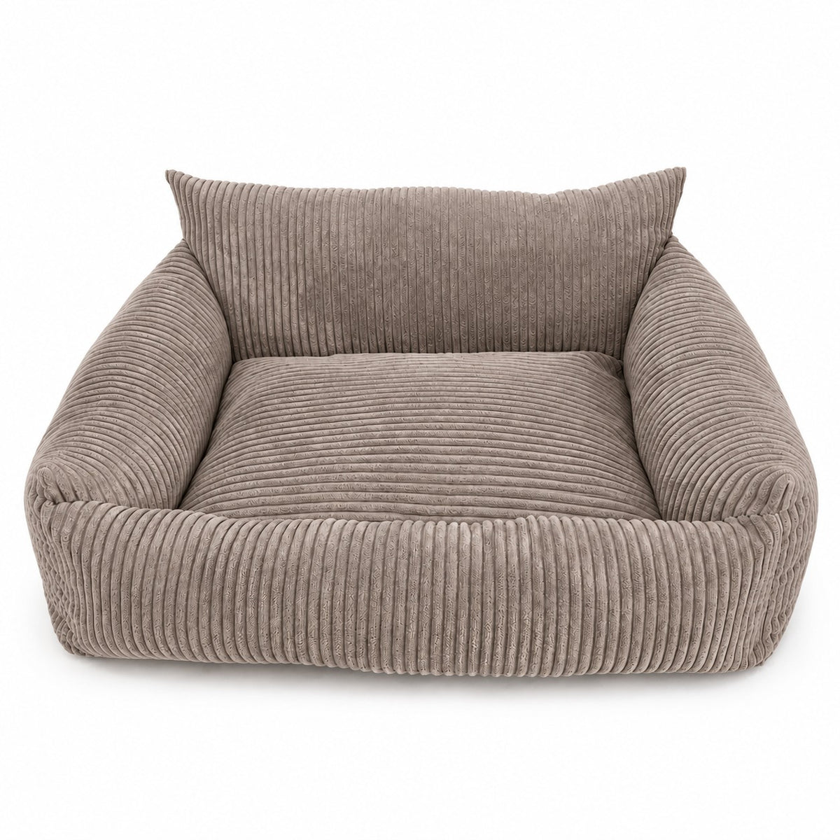 Lodie Corduroy Memory Foam Dog Sofa – Hazelnut Taupe, S