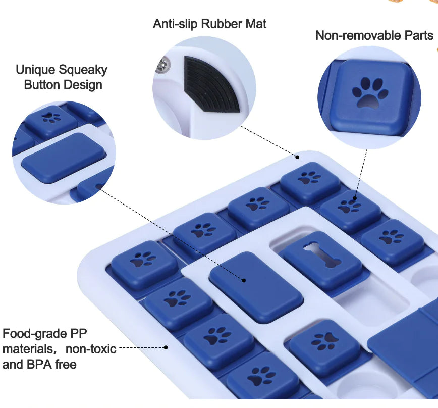 Interactive Slow Feeder Puzzle Toy for Dogs