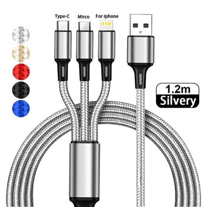 Cable de carga rápida 3 en 1