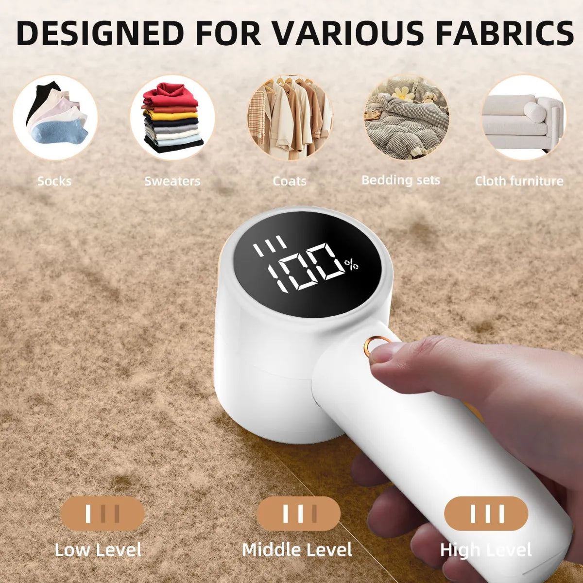 Wireless Portable Fabric Hair Ball Trimmer