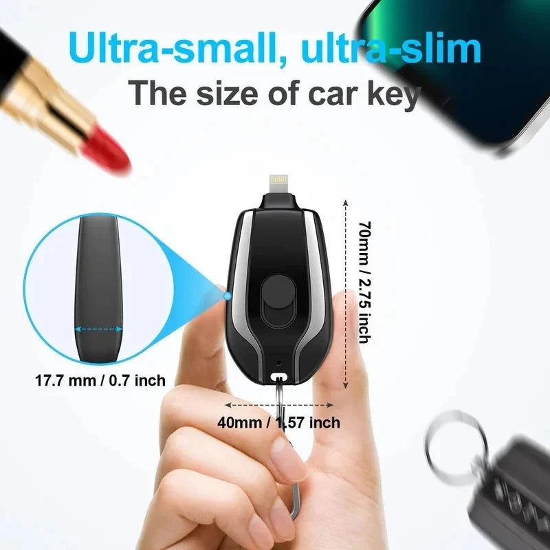 Emergency Pod Keychain Charger