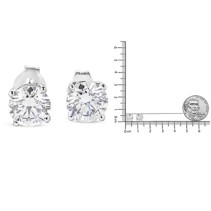 14K hvitt gull 1 3/4 Cttw Lab Grown Round Brilliant Diamond Solitaire Stud øredobber (FG Color, VS2-SI1 Clarity)