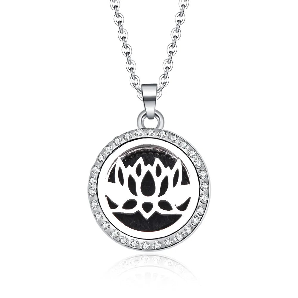 10 Styles Aroma Oil Diffuser Perfume Necklace