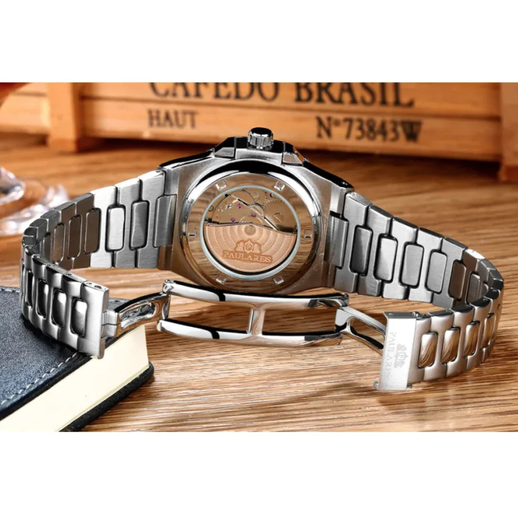 Men's Luminous Steel Band Watch