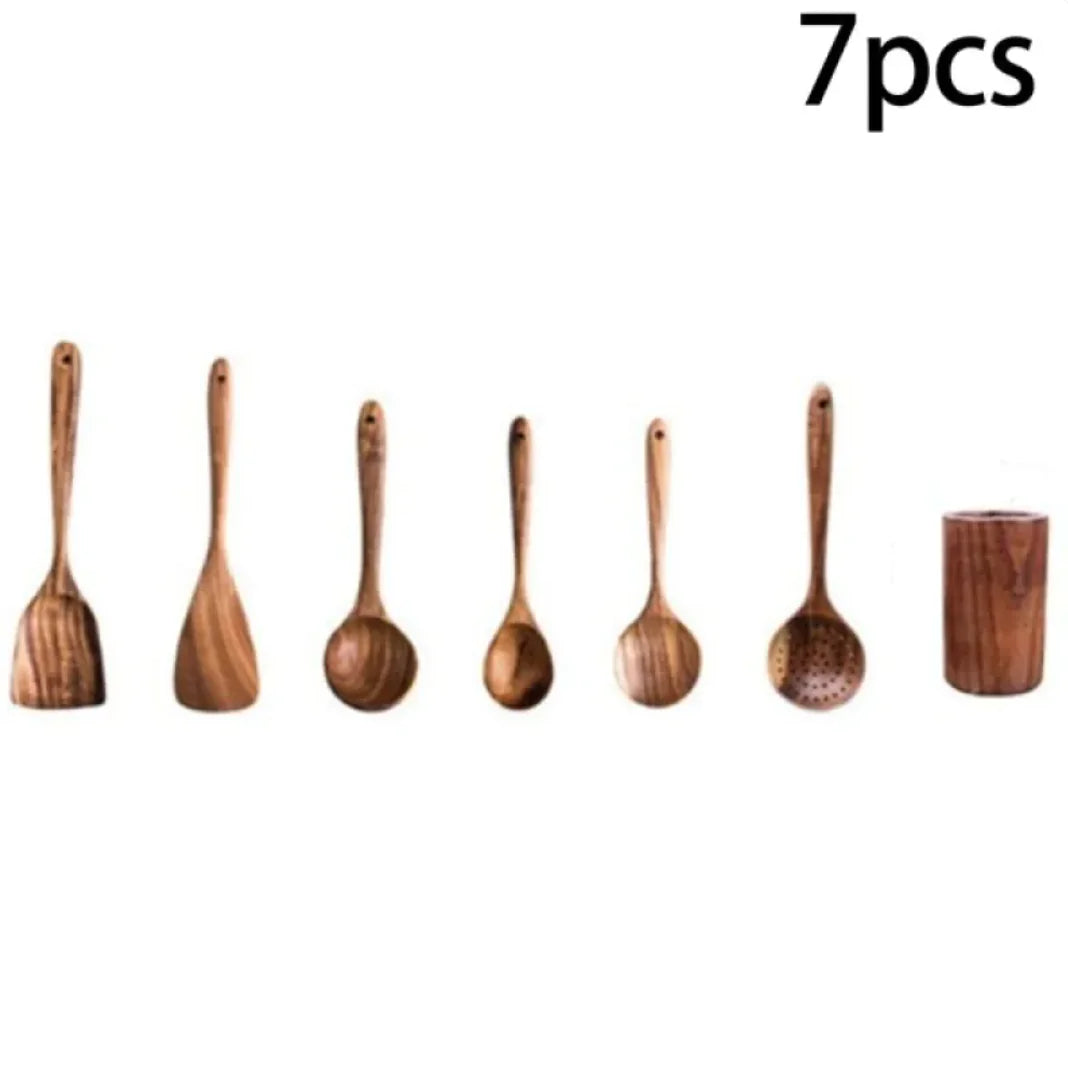 Acacia  HejK  Wood Cooking Spatula Set