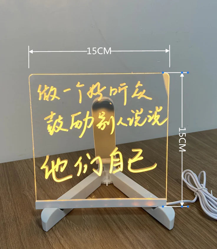 Acrylic LED Message Board Lamp