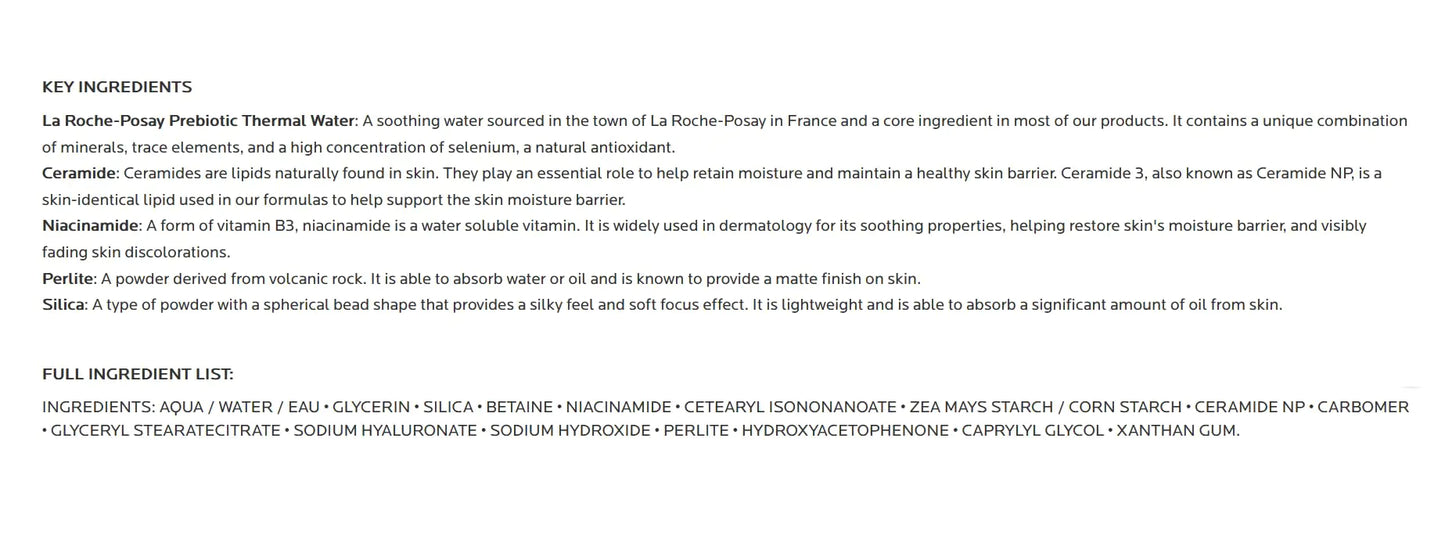 La Roche-Posay Toleriane Double Repair matt daglig ansiktsfuktighetskrem, for fet hud med ceramid og niacinamid for alle hudtoner, oljefri, ikke-komedogenisk 2,54 Fl Oz (pakke med 1)