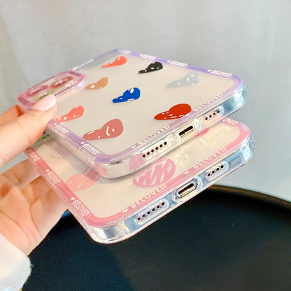 Funda para teléfono con grafiti de corazón