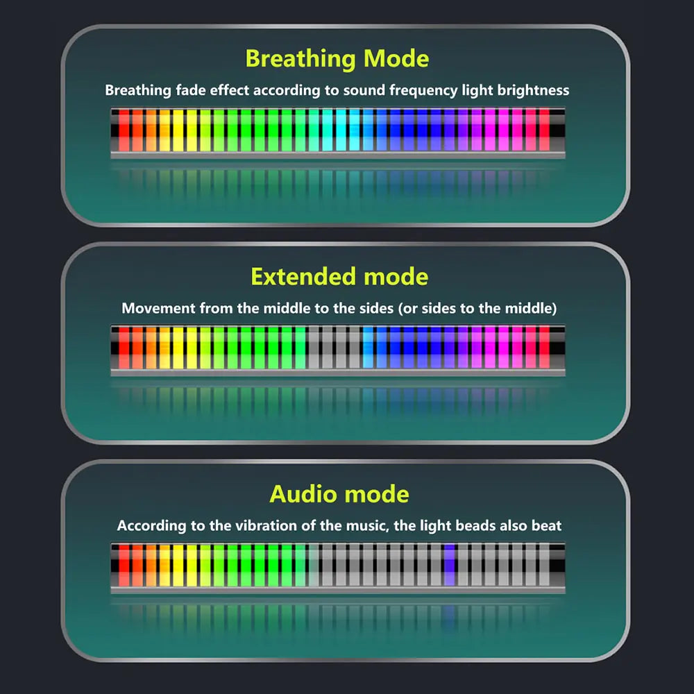 Luz Atmosférica Controlada por Som RGB