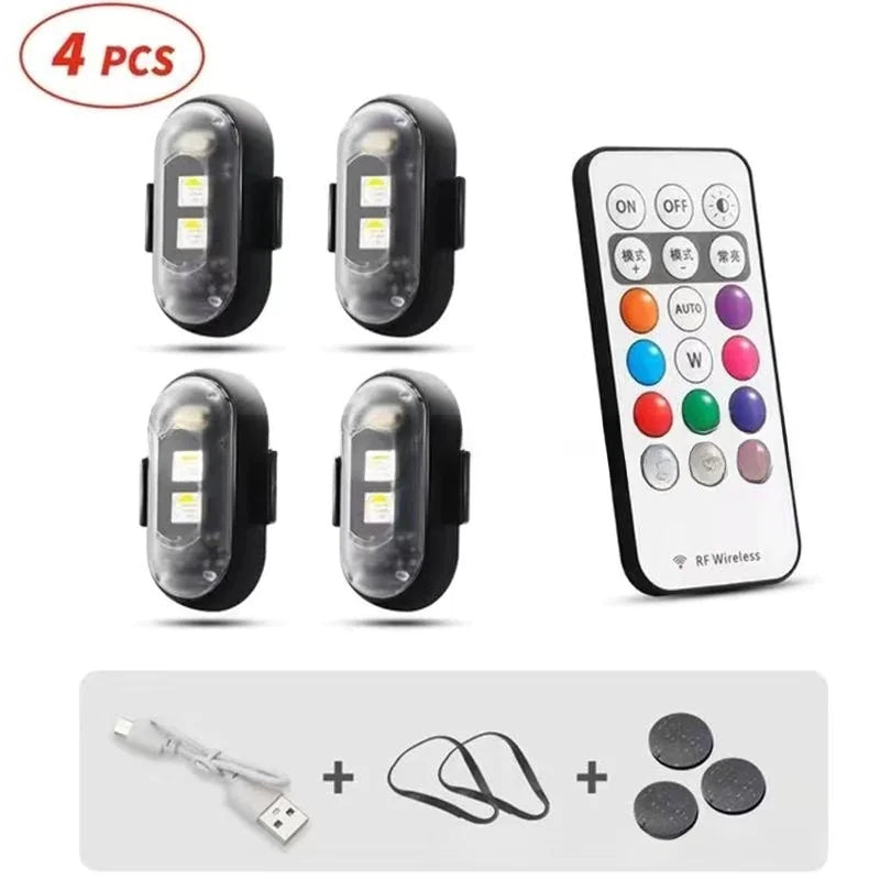 Wireless Remote Control Colorful Strobe Light