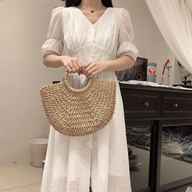 Handmade Straw Bag by  HejK.com